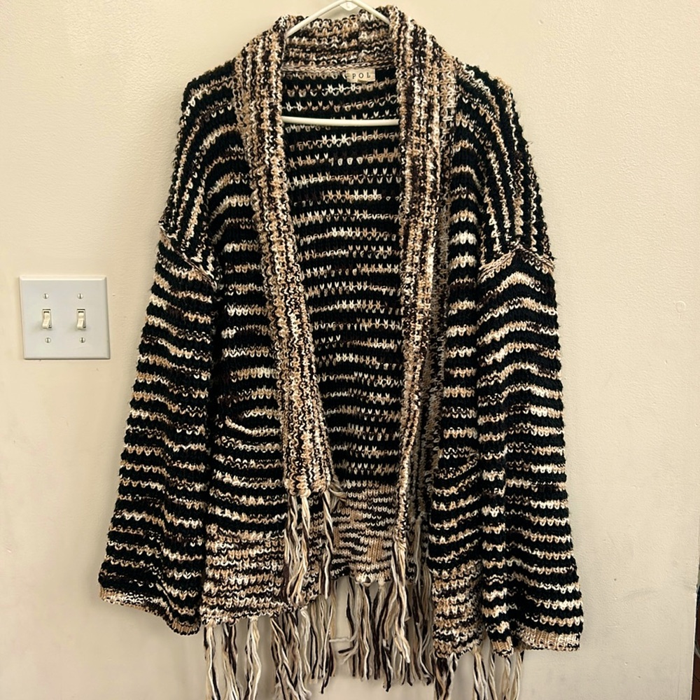 POL fringed cardigan